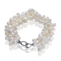 925 Sterling Silver Natural Pearl Bracelet for Sale